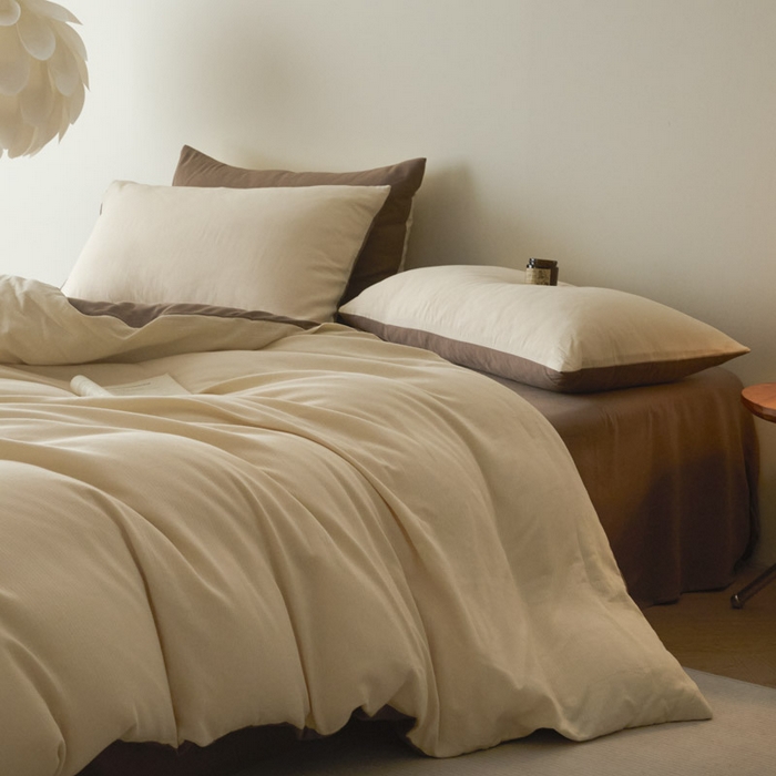 91家纺网 家纺一手货源 找家纺 （总）ab家纺 2025新款全棉纯棉磨毛提花四件套