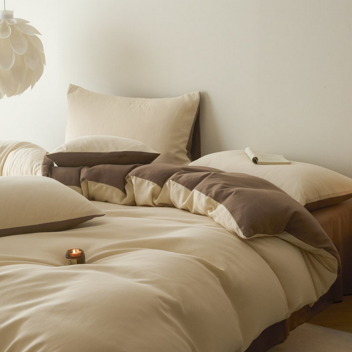 91家纺网 家纺一手货源 找家纺 （总）ab家纺 2025新款全棉纯棉磨毛提花四件套