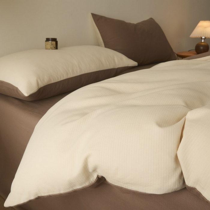 91家纺网 家纺一手货源 找家纺 （总）ab家纺 2025新款全棉纯棉磨毛提花四件套