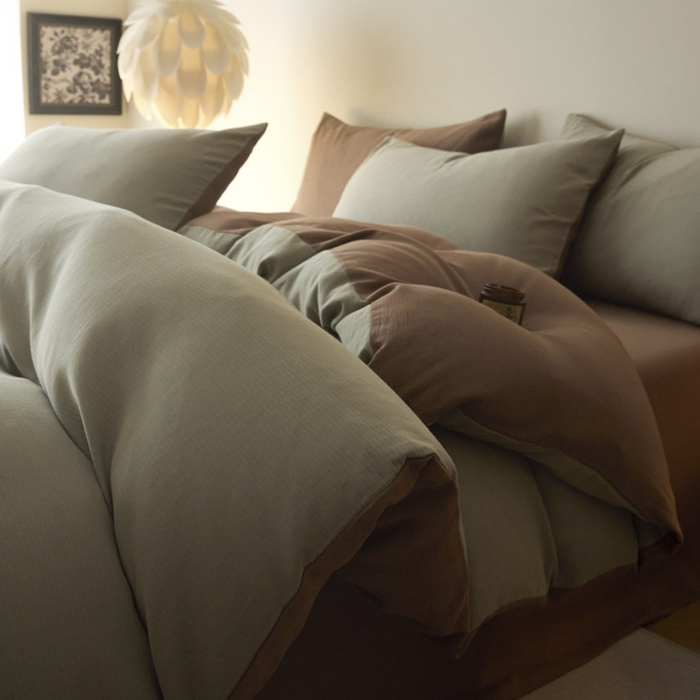 91家纺网 家纺一手货源 找家纺 （总）ab家纺 2025新款全棉纯棉磨毛提花四件套