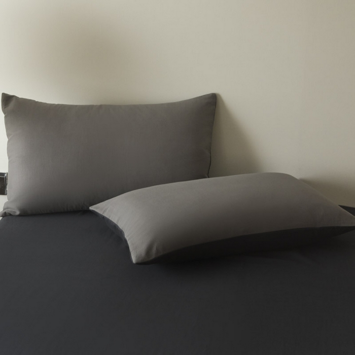 91家纺网 家纺一手货源 找家纺 ab家纺 2025新款全棉纯棉磨毛提花四件套 骑士灰- 玛瑙灰