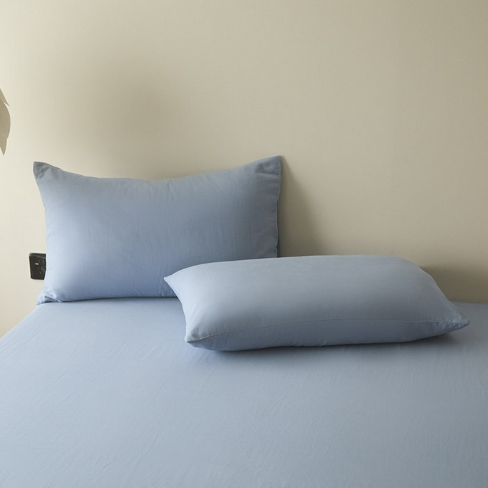 91家纺网 家纺一手货源 找家纺 ab家纺 2025新款全棉纯棉磨毛提花四件套 星蓝