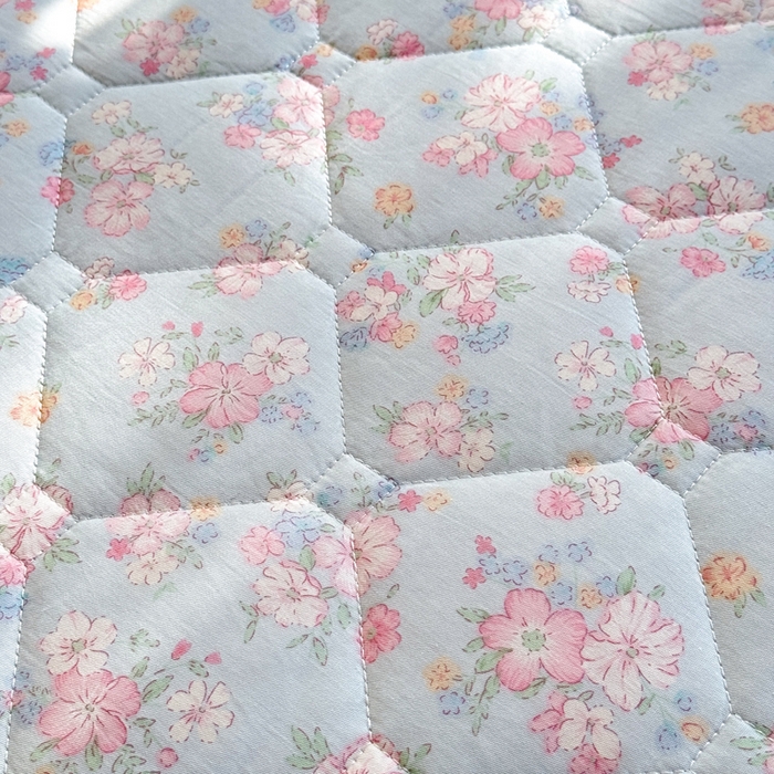 91家纺网 家纺一手货源 找家纺 美达2025全棉蕾丝小花边夹棉单床裙 洛琳-兰