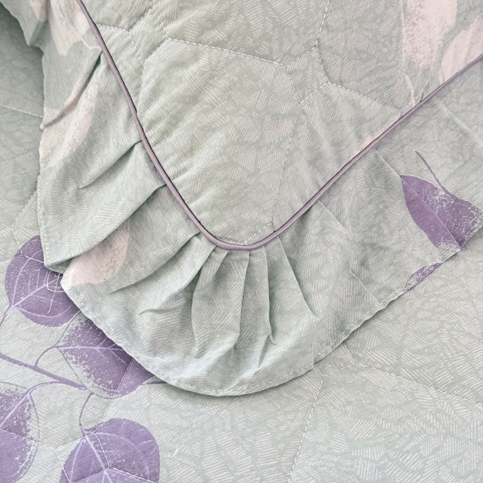 91家纺网 家纺一手货源 找家纺 美达2025全棉蕾丝小花边夹棉单床裙 瑶芳