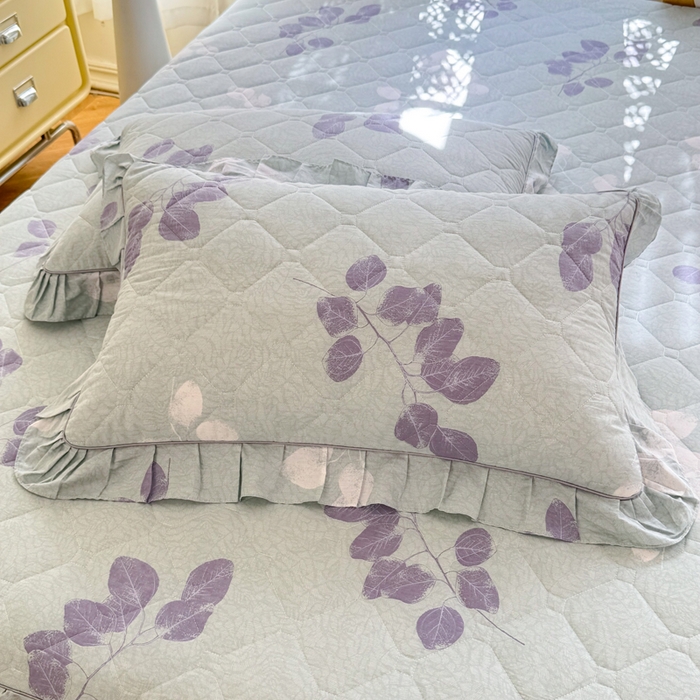 91家纺网 家纺一手货源 找家纺 美达2025全棉蕾丝小花边夹棉单床裙 瑶芳