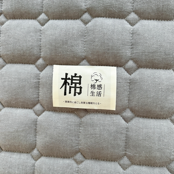 91家纺网 家纺一手货源 找家纺 梵朴 2025新款A类无印风水洗棉夹棉新疆棉花宿舍学生床垫床护垫 深灰