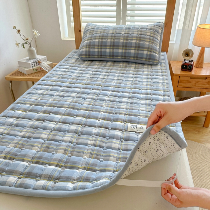 91家纺网 家纺一手货源 找家纺 （总）梵朴 2025新款A类无印风水洗棉夹棉新疆棉花宿舍学生床垫床护垫