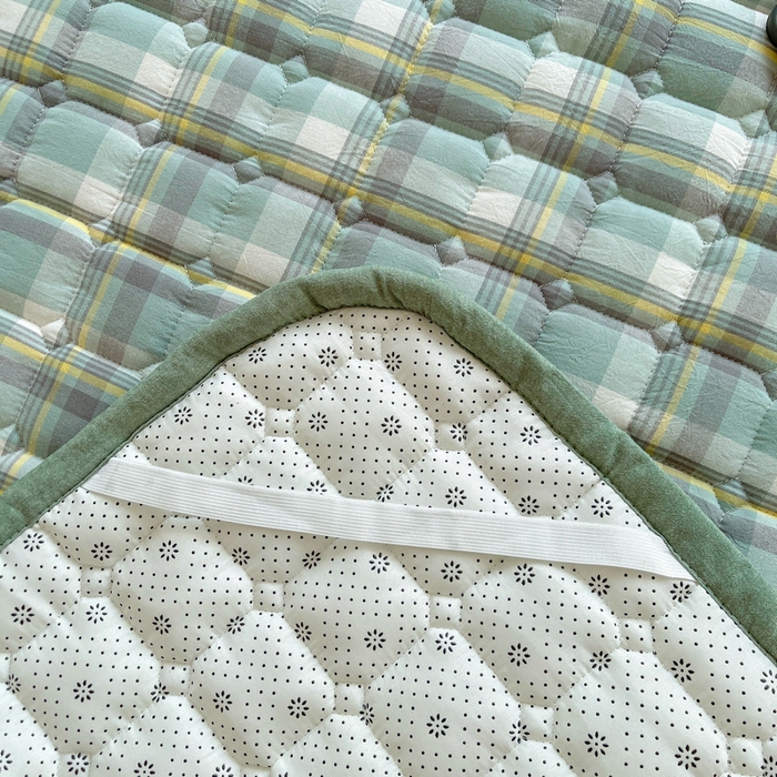 91家纺网 家纺一手货源 找家纺 梵朴 2025新款A类无印风水洗棉夹棉新疆棉花宿舍学生床垫床护垫 简析绿