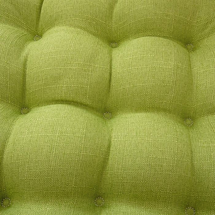 91家纺网 家纺一手货源 找家纺 沐沐家纺 2026新款棉麻竹节椅子垫 青草绿