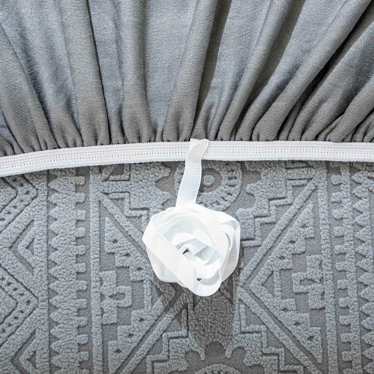 91家纺网 家纺一手货源 找家纺 沐沐家纺 2026新款波西米亚沙发套 浅灰