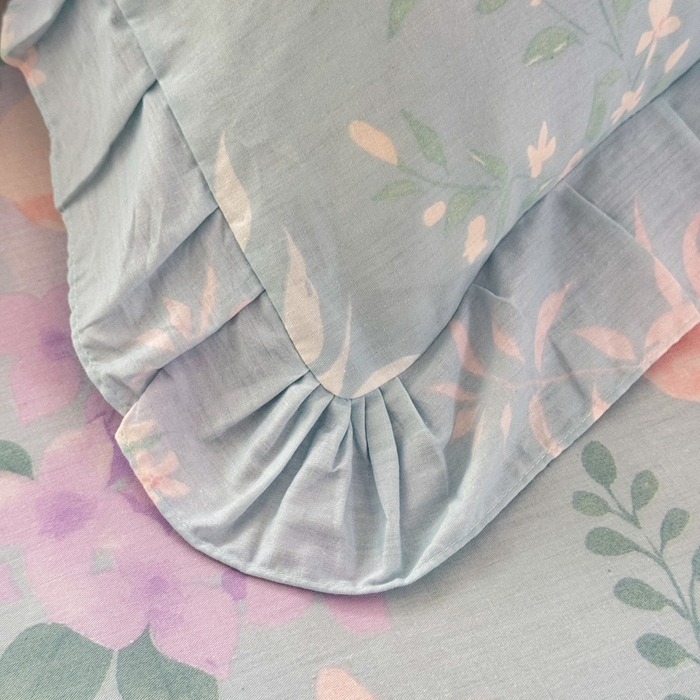 91家纺网 家纺一手货源 找家纺 美达家纺 2025新款全棉纯棉蕾丝小花边单层床裙单品床裙床裙单件 清风烟雨