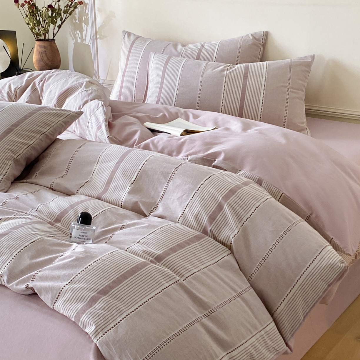 91家纺网 家纺一手货源 找家纺 （总）ab家纺 2025新款全棉色织提花四件套