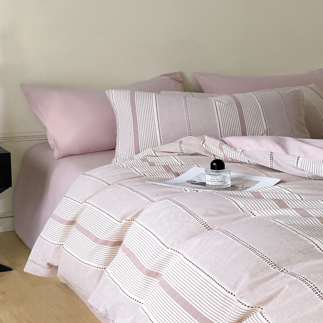 91家纺网 家纺一手货源 找家纺 （总）ab家纺 2025新款全棉色织提花四件套