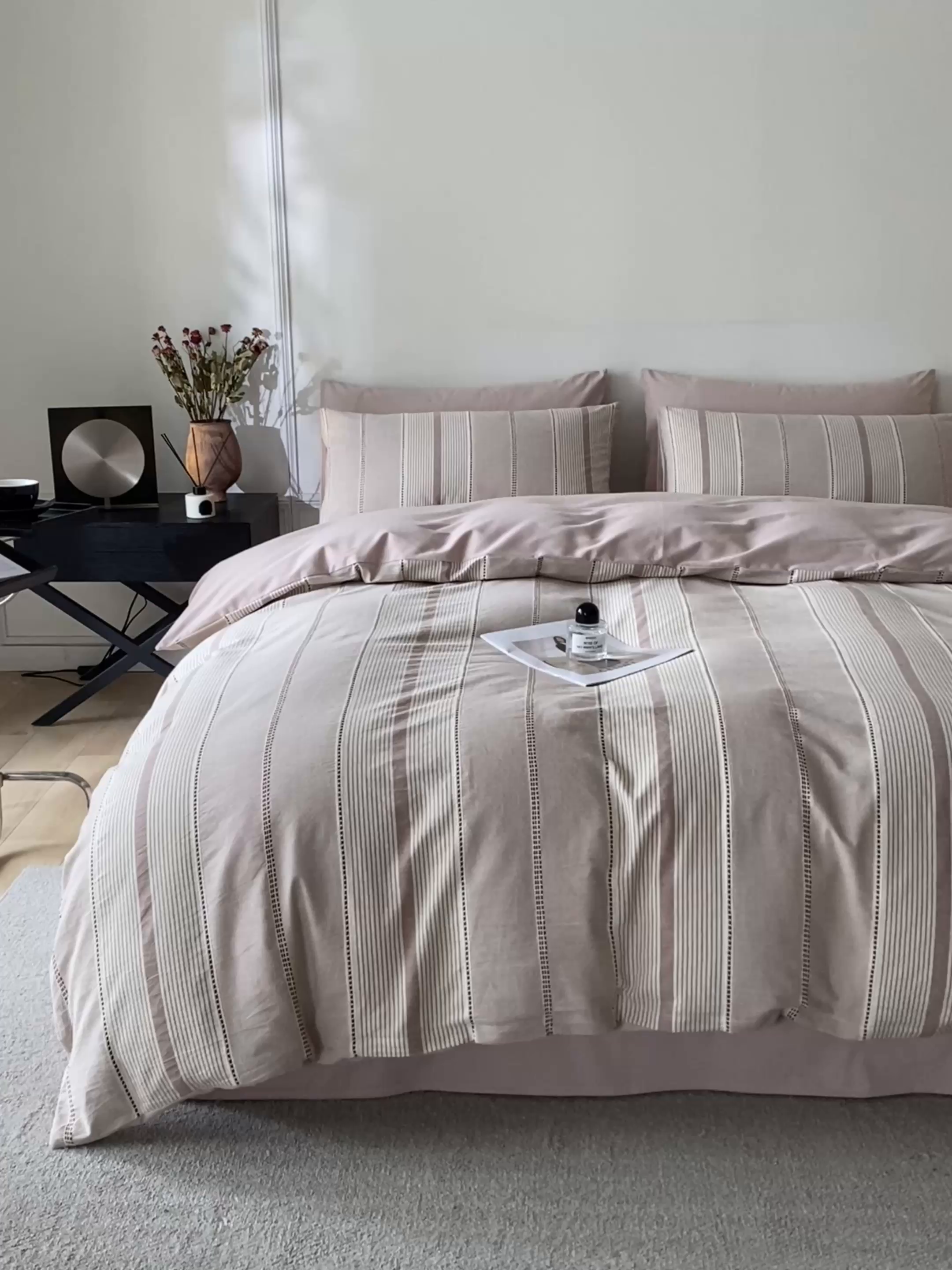 91家纺网 家纺一手货源 找家纺 （总）ab家纺 2025新款全棉色织提花四件套