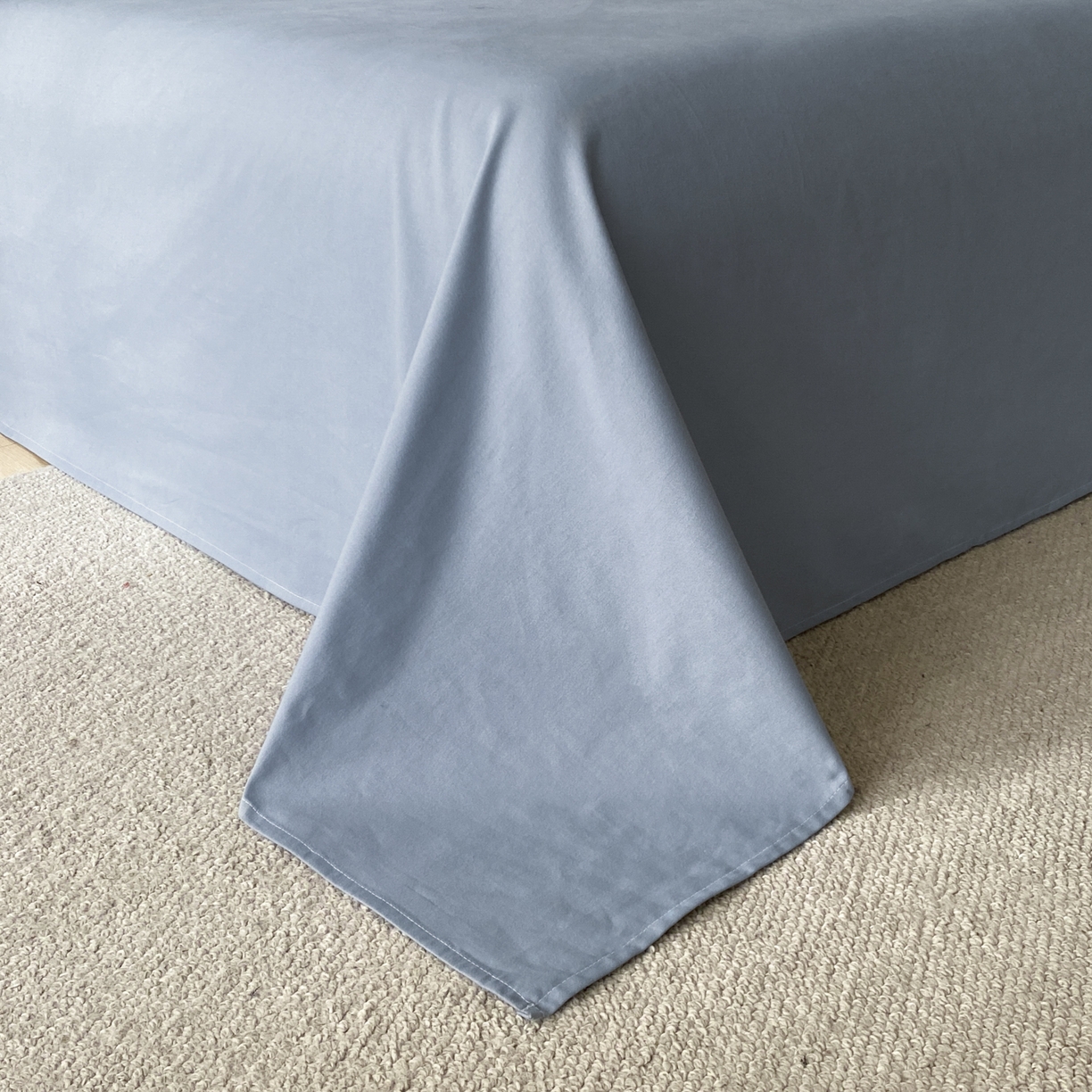 91家纺网 家纺一手货源 找家纺 ab家纺 2025新款全棉色织提花四件套 瑞拉-蓝