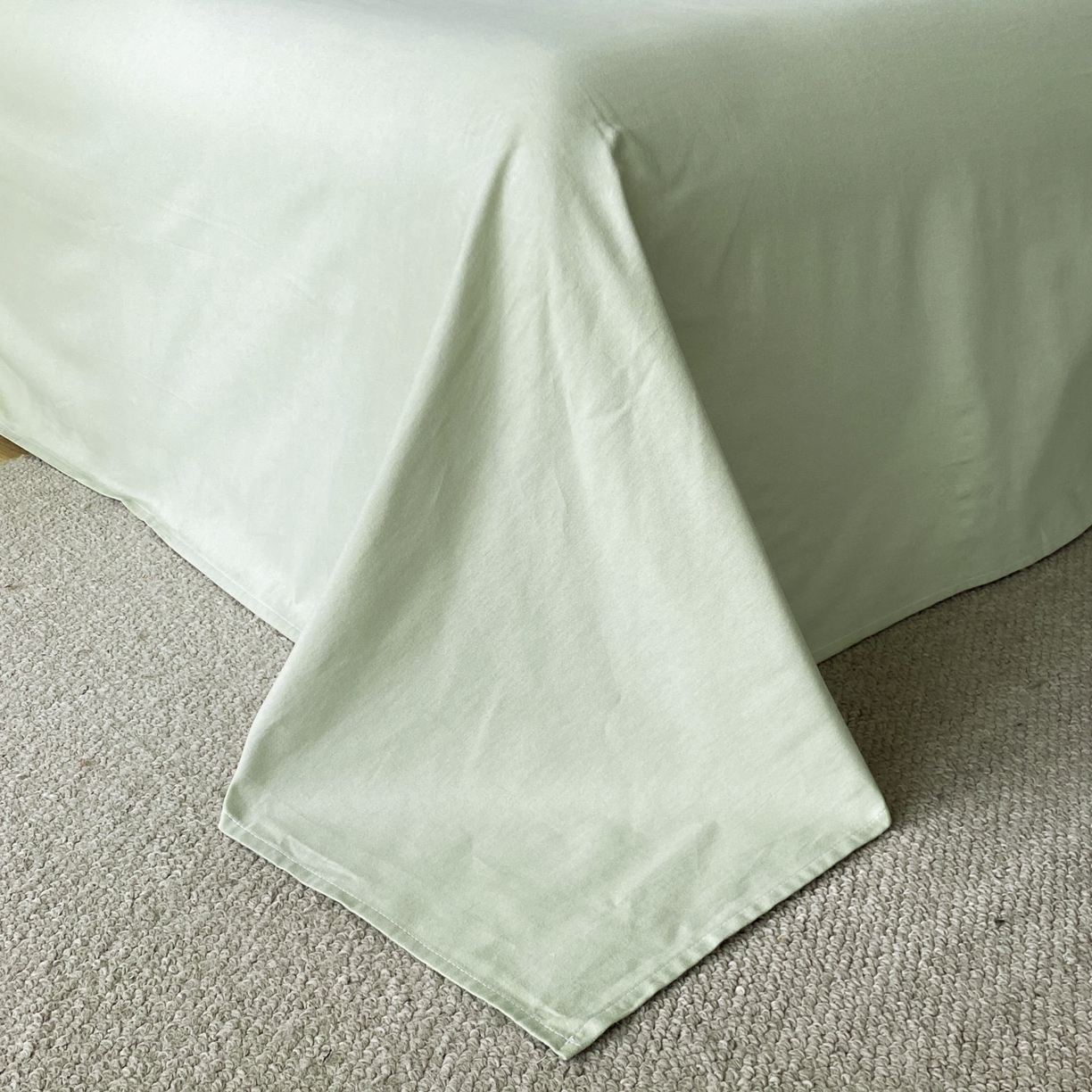 91家纺网 家纺一手货源 找家纺 ab家纺 2025新款全棉色织提花四件套 瑞拉-绿