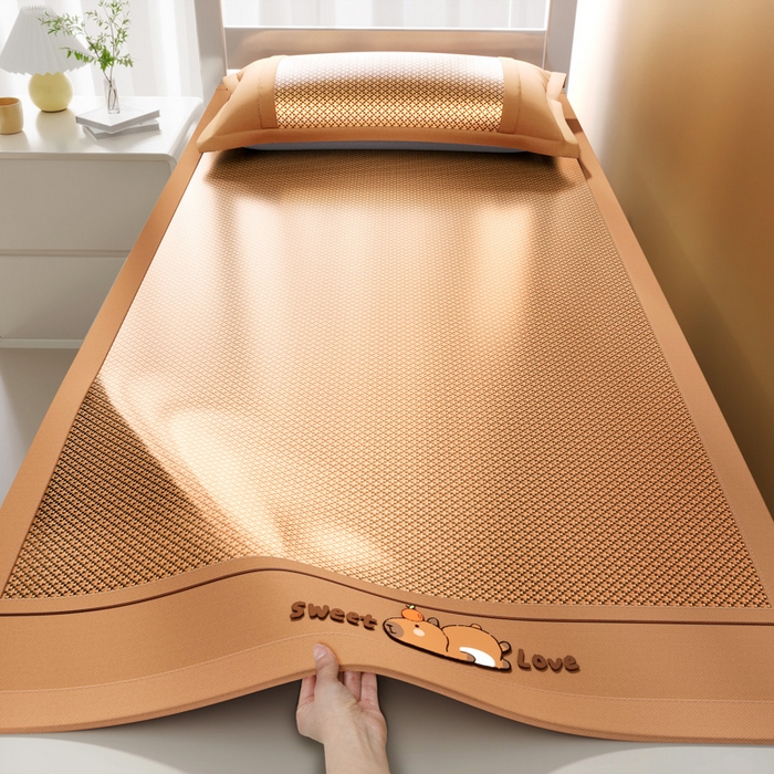 91家纺网 家纺一手货源 找家纺 （总）卡派 2025新款卡皮巴拉 冰藤席-单人床款