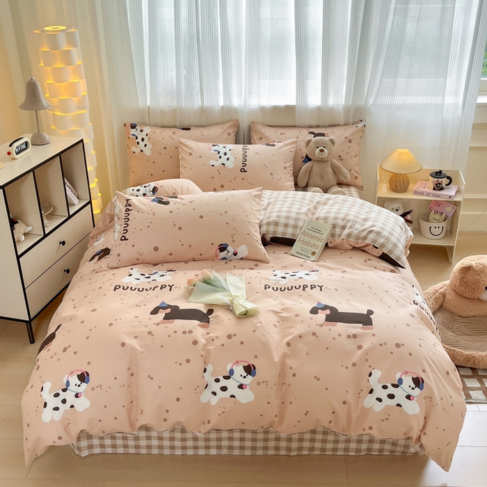 91家纺网 家纺一手货源 找家纺 （总）雅居纺家纺 2025春夏新款全棉纯棉印花四件套