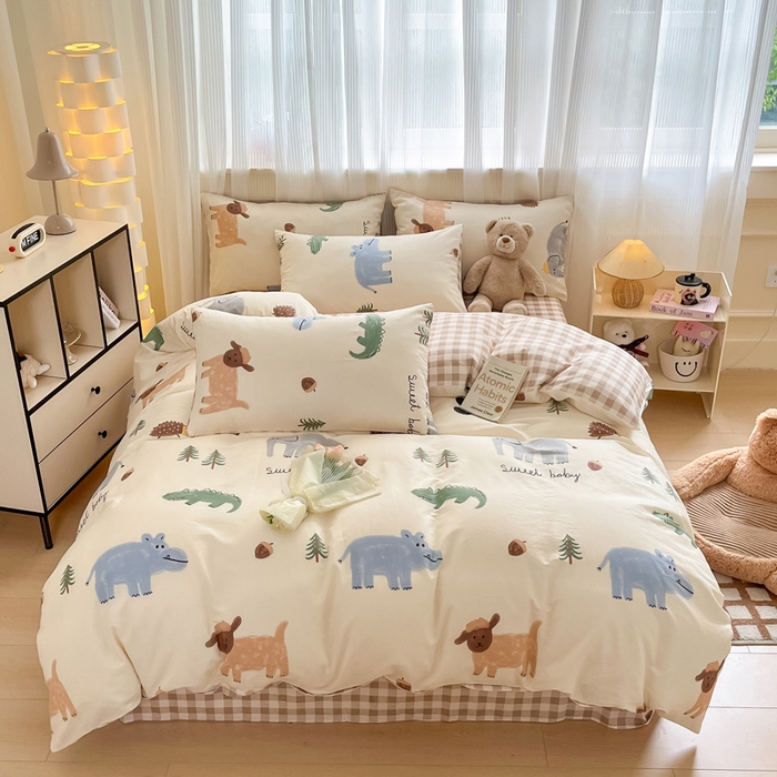 91家纺网 家纺一手货源 找家纺 （总）雅居纺家纺 2025春夏新款全棉纯棉印花四件套