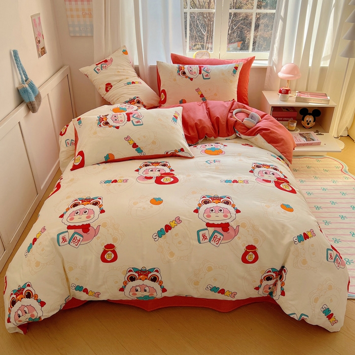 91家纺网 家纺一手货源 找家纺 （总）雅居纺家纺 2025春夏新款全棉纯棉印花四件套