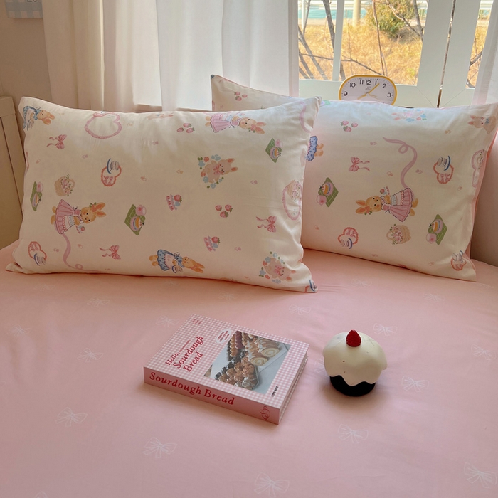 91家纺网 家纺一手货源 找家纺 雅居纺家纺 2025春夏新款全棉纯棉印花四件套 咖啡甜心