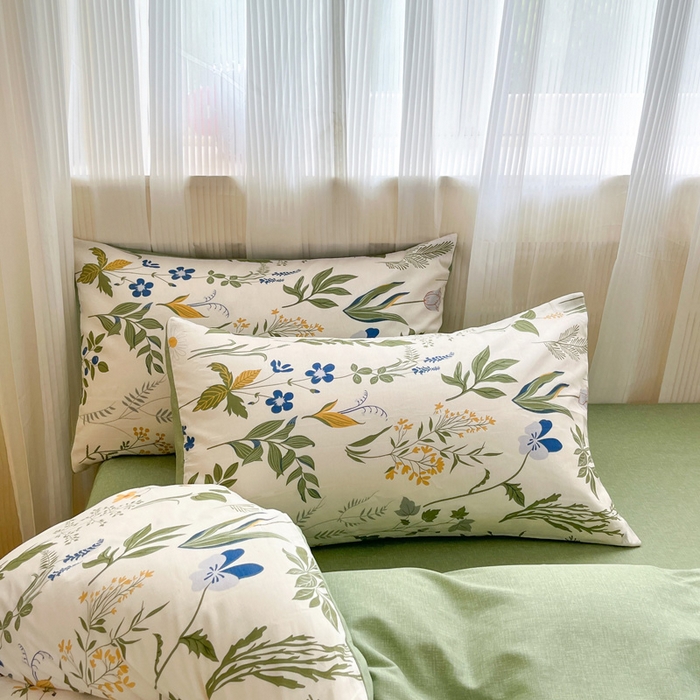 91家纺网 家纺一手货源 找家纺 雅居纺家纺 2025春夏新款全棉纯棉印花四件套 森林日记