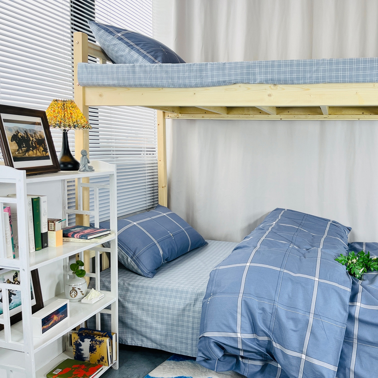 91家纺网 家纺一手货源 找家纺 （总）云梦13372全棉学生宿舍纯棉三六件套全棉三件套源头工厂常年有货