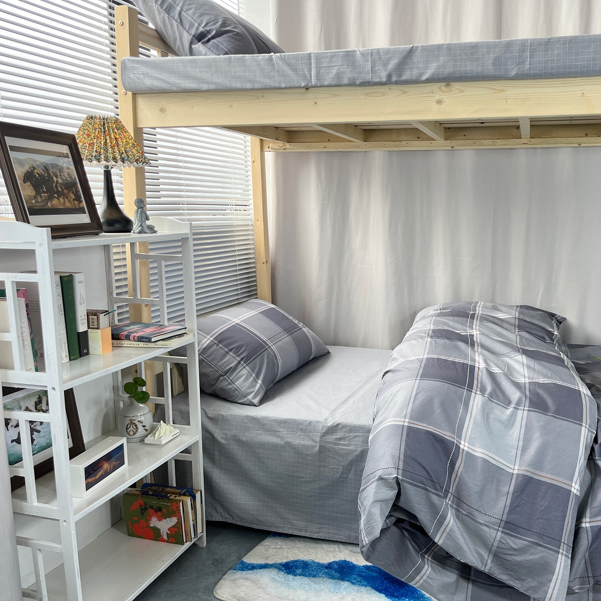 91家纺网 家纺一手货源 找家纺 （总）云梦13372全棉学生宿舍纯棉三六件套全棉三件套源头工厂常年有货