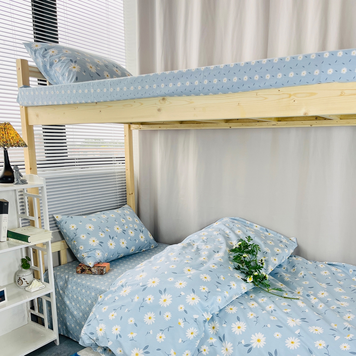 91家纺网 家纺一手货源 找家纺 云梦2025新款全棉印花学生宿舍套件 周末计划