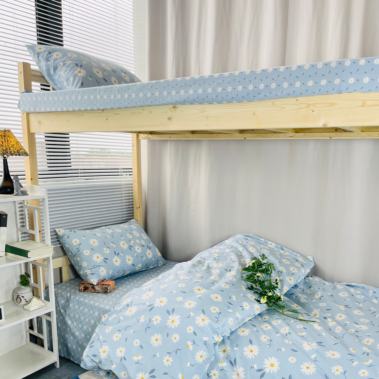 91家纺网 家纺一手货源 找家纺 云梦2025新款全棉印花学生宿舍套件 周末计划