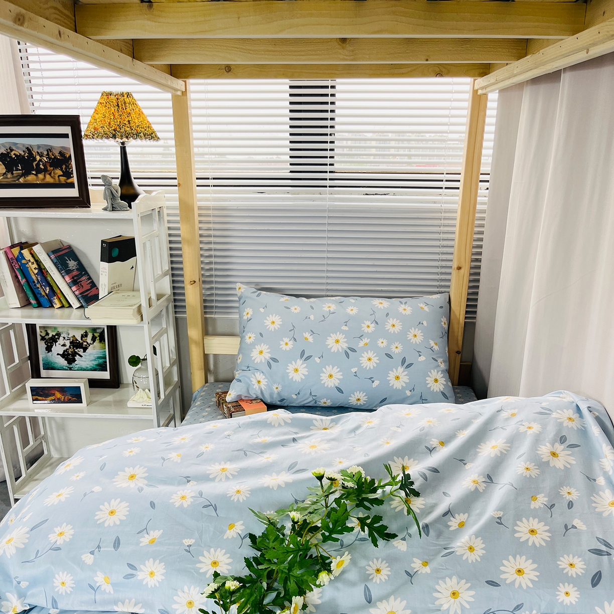 91家纺网 家纺一手货源 找家纺 云梦2025新款全棉印花学生宿舍套件 周末计划