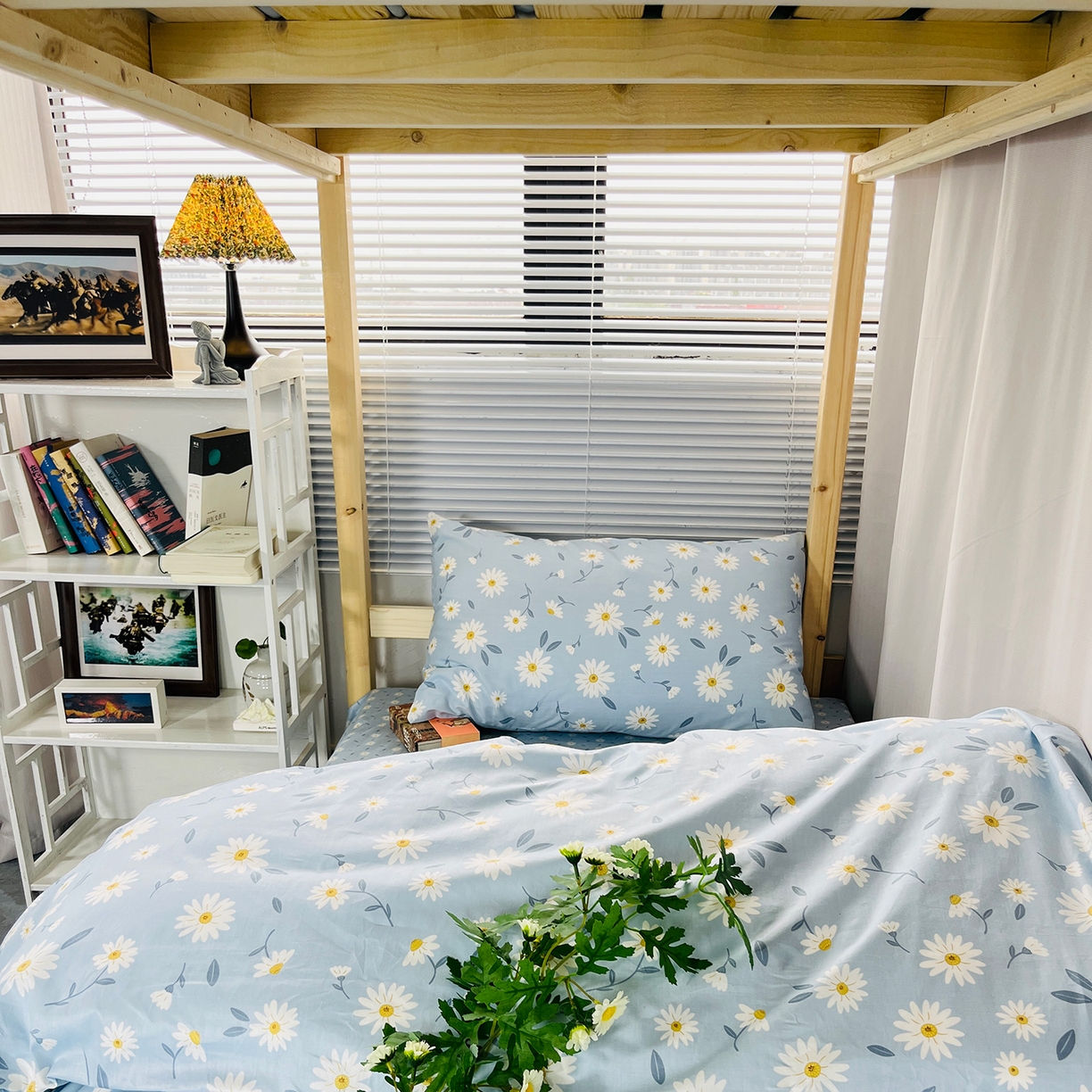 91家纺网 家纺一手货源 找家纺 云梦2025新款全棉印花学生宿舍套件 周末计划