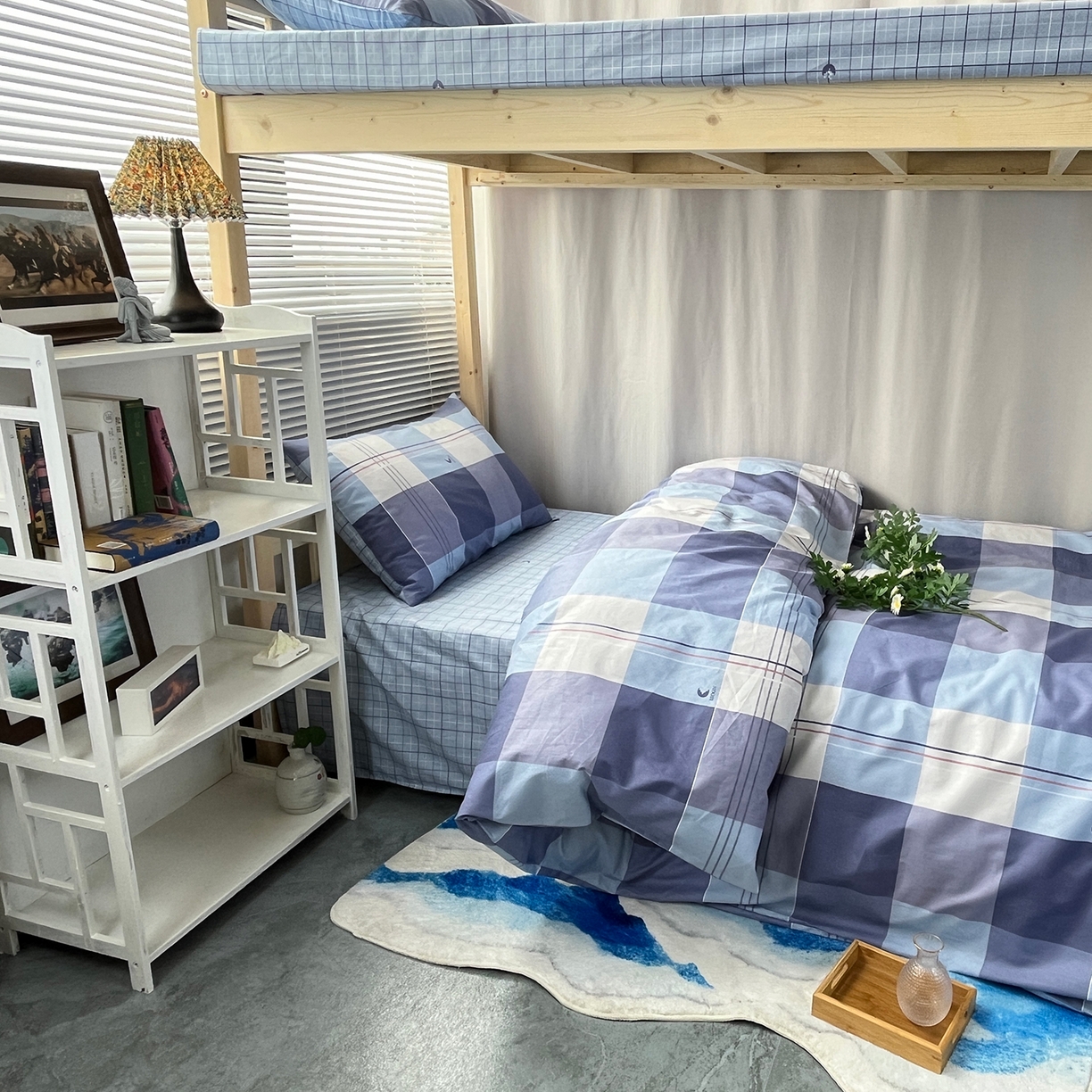 91家纺网 家纺一手货源 找家纺 （总）云梦13372全棉学生宿舍纯棉三六件套全棉三件套源头工厂常年有货