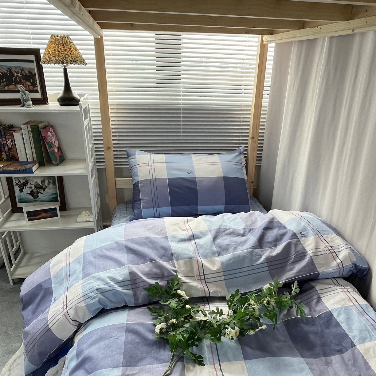 91家纺网 家纺一手货源 找家纺 云梦2025新款全棉印花学生宿舍套件 云栖雅筑