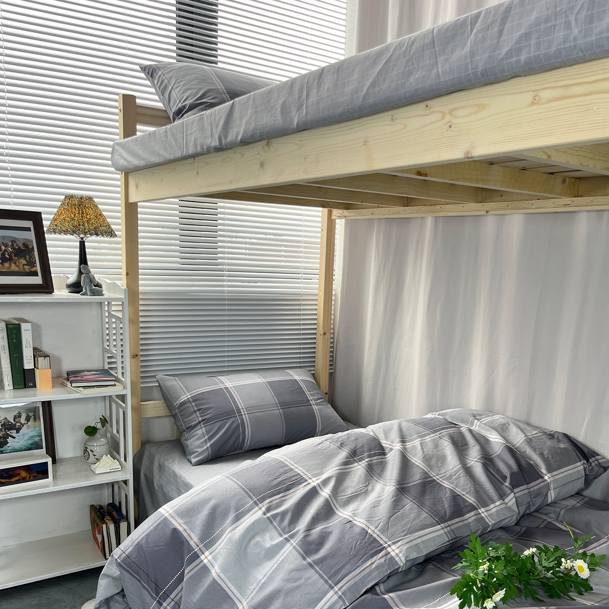 91家纺网 家纺一手货源 找家纺 （总）云梦13372全棉学生宿舍纯棉三六件套全棉三件套源头工厂常年有货  折叠次元