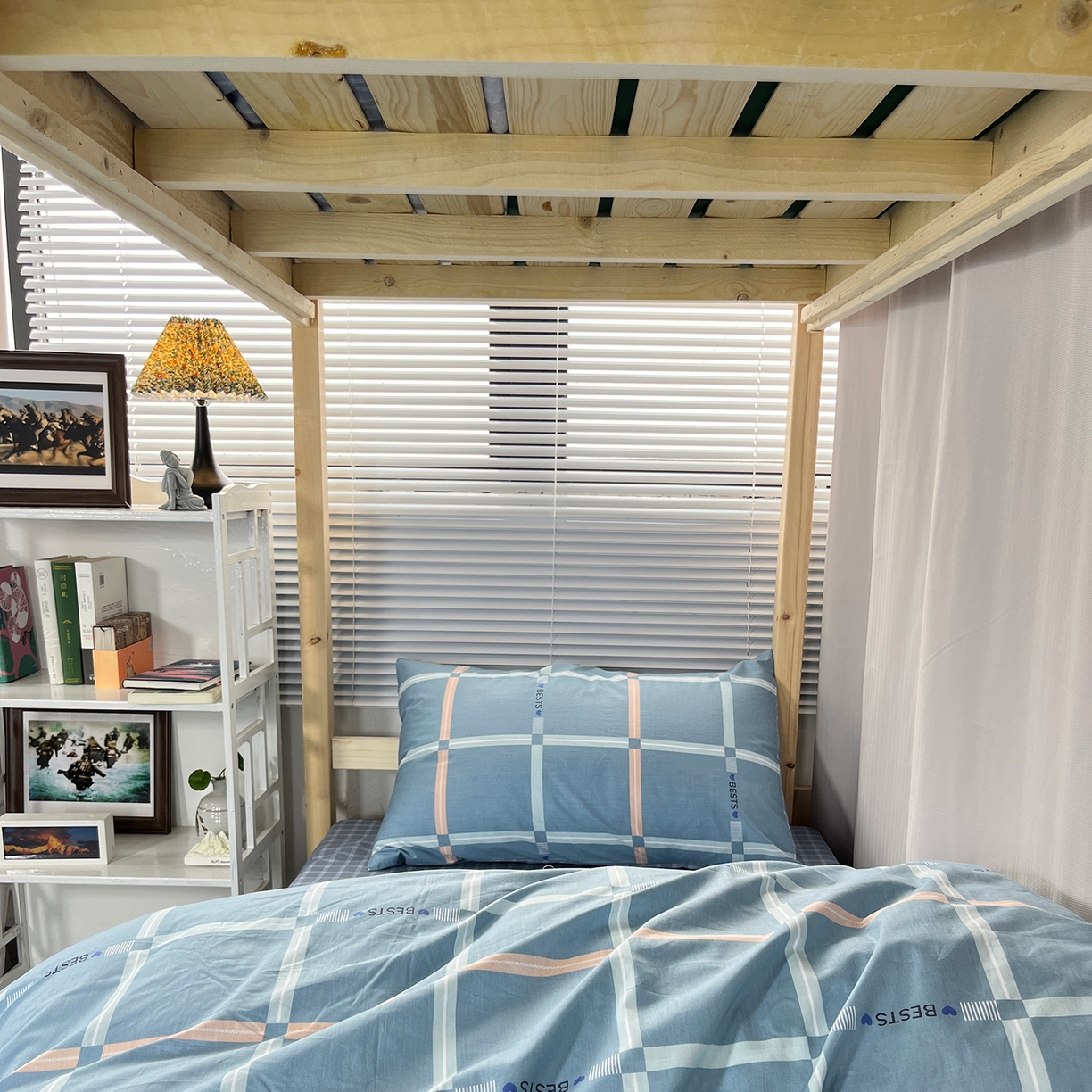 91家纺网 家纺一手货源 找家纺 云梦2025新款全棉印花学生宿舍套件 雪融之境