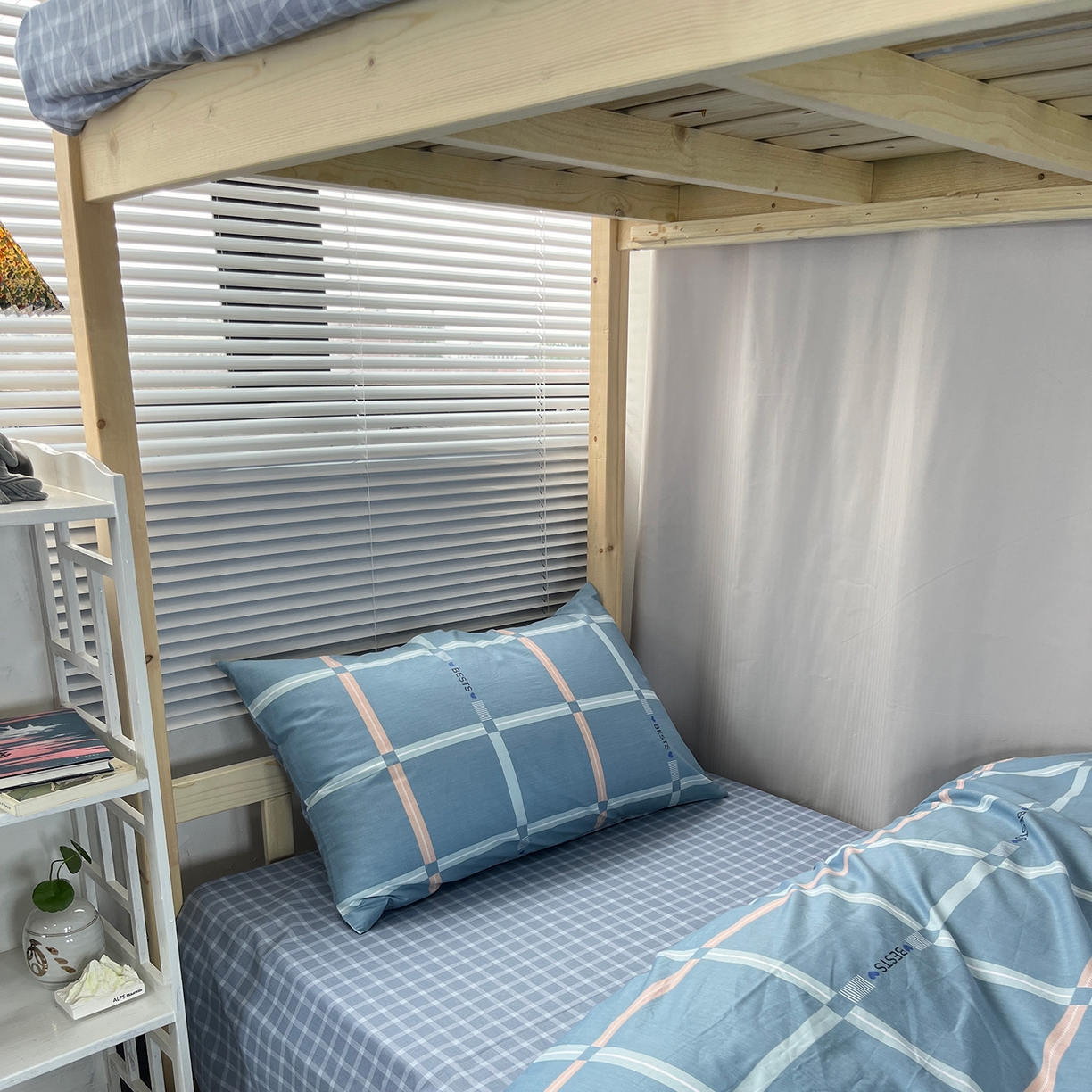 91家纺网 家纺一手货源 找家纺 云梦2025新款全棉印花学生宿舍套件 雪融之境