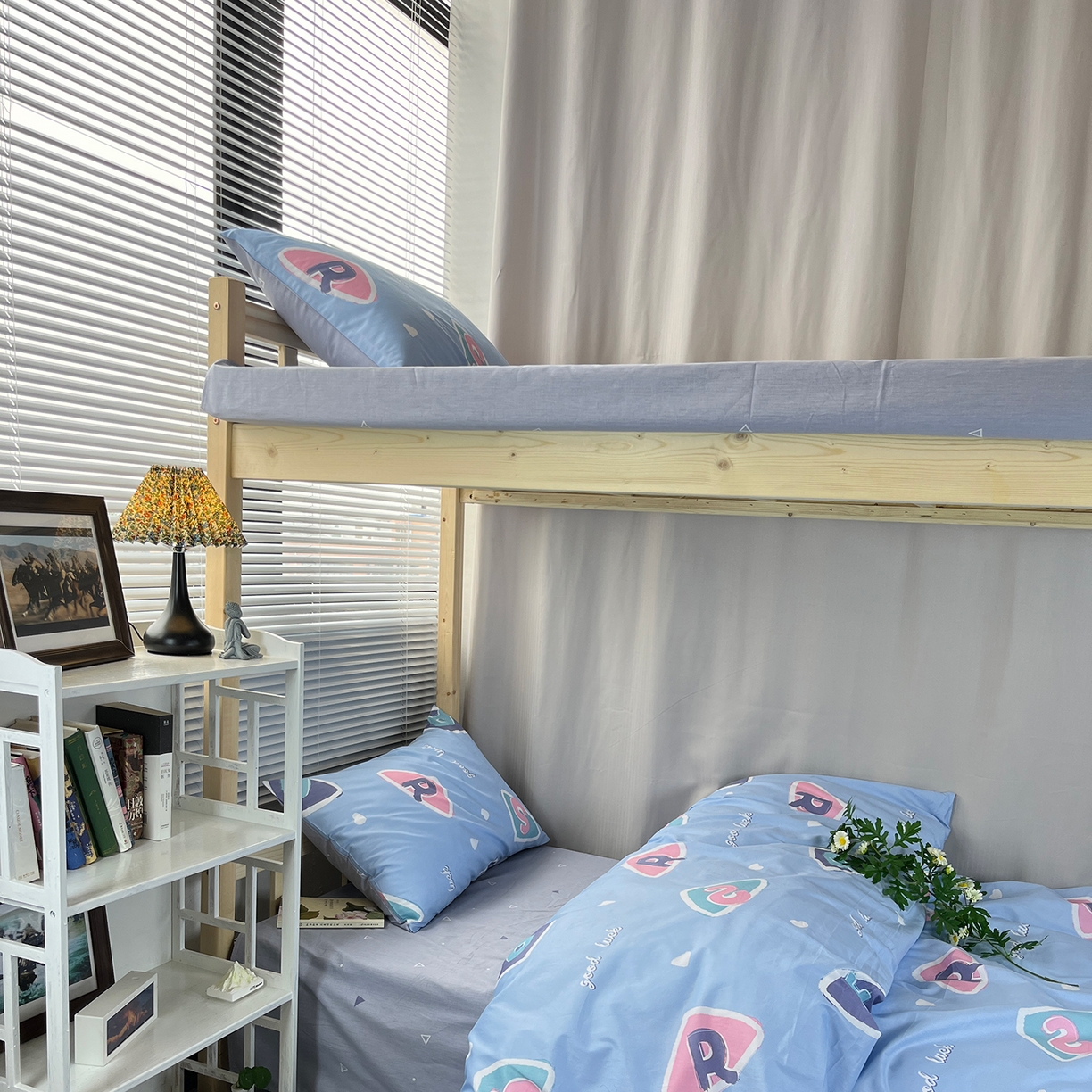 91家纺网 家纺一手货源 找家纺 云梦13372全棉学生宿舍纯棉三六件套全棉三件套源头工厂常年有货 星月童话 