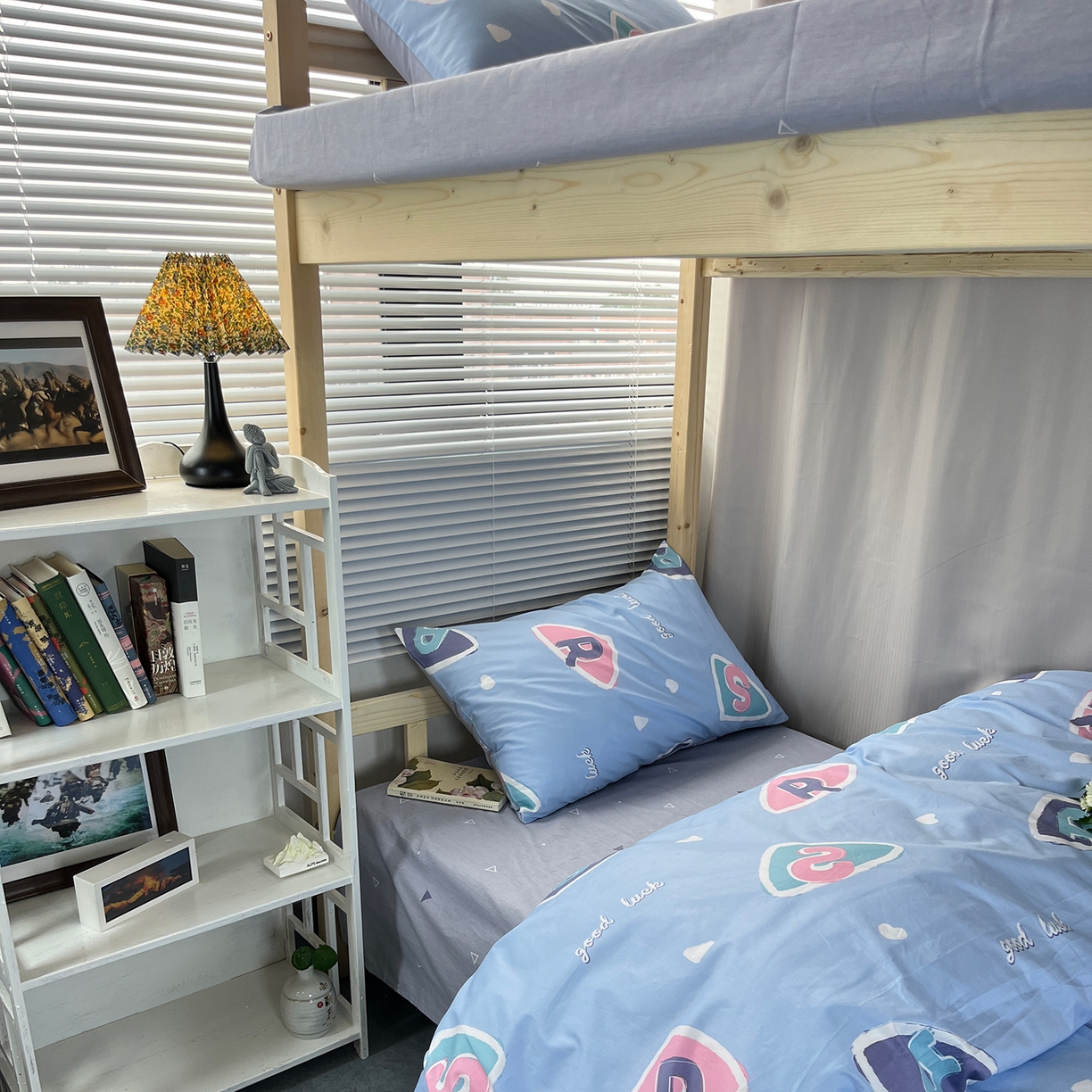 91家纺网 家纺一手货源 找家纺 云梦13372全棉学生宿舍纯棉三六件套全棉三件套源头工厂常年有货 星月童话 