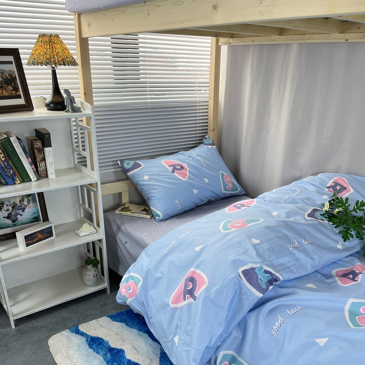 91家纺网 家纺一手货源 找家纺 云梦13372全棉学生宿舍纯棉三六件套全棉三件套源头工厂常年有货 星月童话 