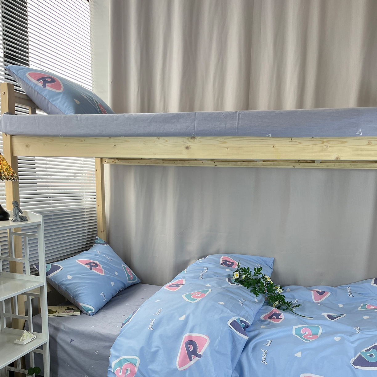 91家纺网 家纺一手货源 找家纺 云梦13372全棉学生宿舍纯棉三六件套全棉三件套源头工厂常年有货 星月童话 