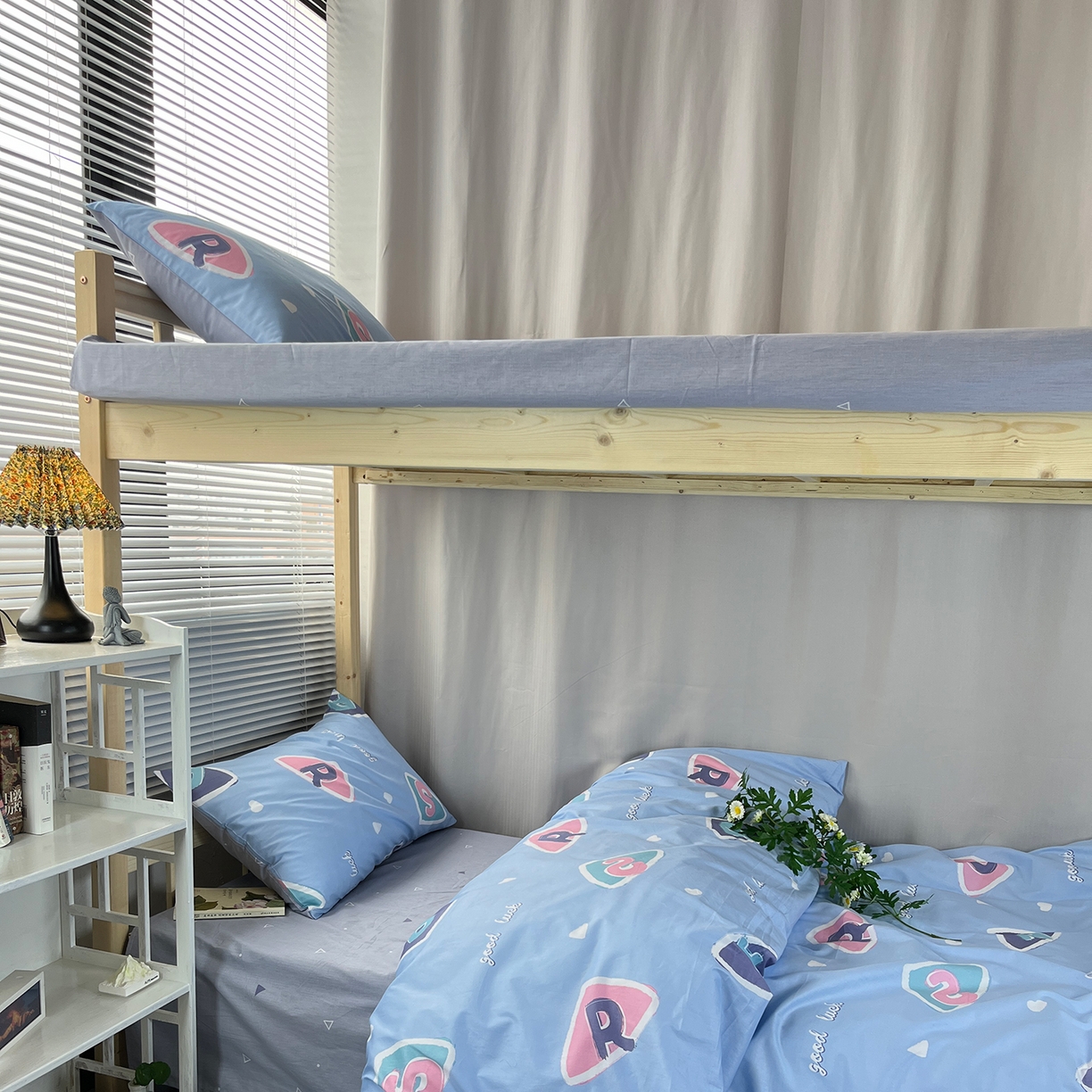 91家纺网 家纺一手货源 找家纺 云梦13372全棉学生宿舍纯棉三六件套全棉三件套源头工厂常年有货 星月童话 