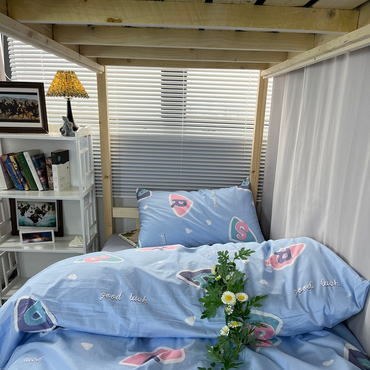 91家纺网 家纺一手货源 找家纺 云梦13372全棉学生宿舍纯棉三六件套全棉三件套源头工厂常年有货 星月童话 