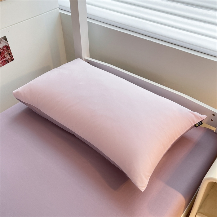 91家纺网 家纺一手货源 找家纺 澳梵家居 2025春夏新款13372全棉纯棉学生宿舍上下铺三件套床笠款 淡紫 黛紫