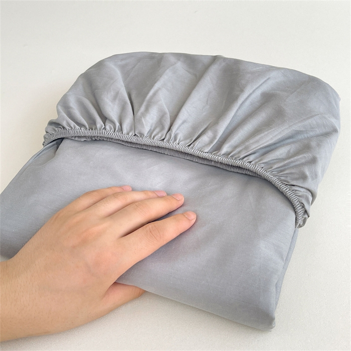 91家纺网 家纺一手货源 找家纺 澳梵家居 2025春夏新款13372全棉纯棉学生宿舍上下铺三件套床笠款 豆绿 烟灰