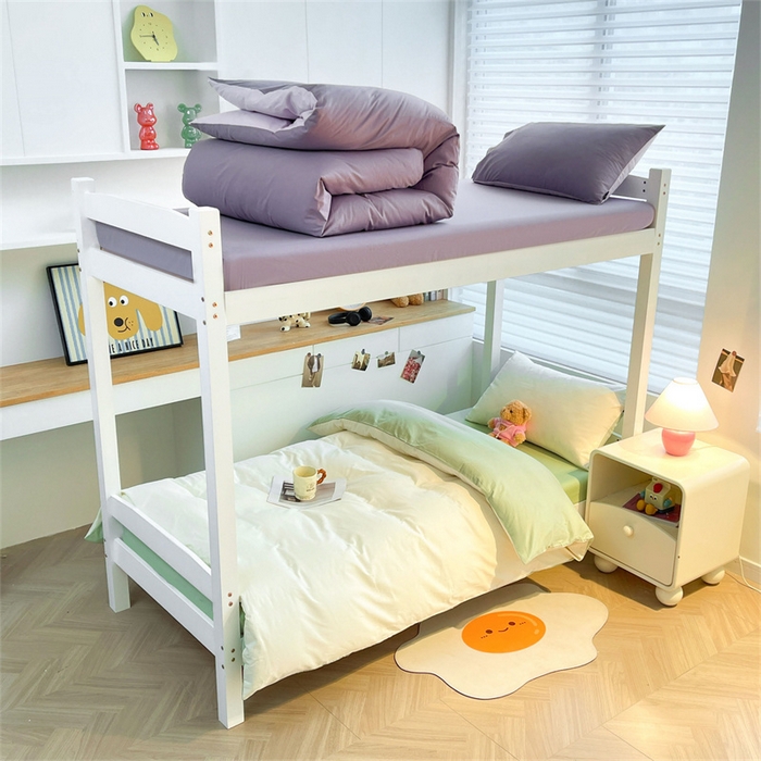 澳梵家居 2025春夏新款13372全棉纯棉学生宿舍上下铺三件套床笠款 奶绿 果绿