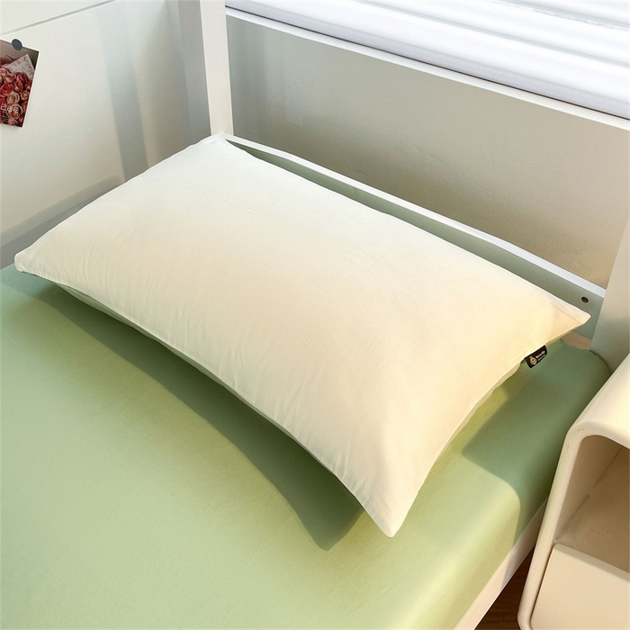 91家纺网 家纺一手货源 找家纺 澳梵家居 2025春夏新款13372全棉纯棉学生宿舍上下铺三件套床笠款 奶绿 果绿