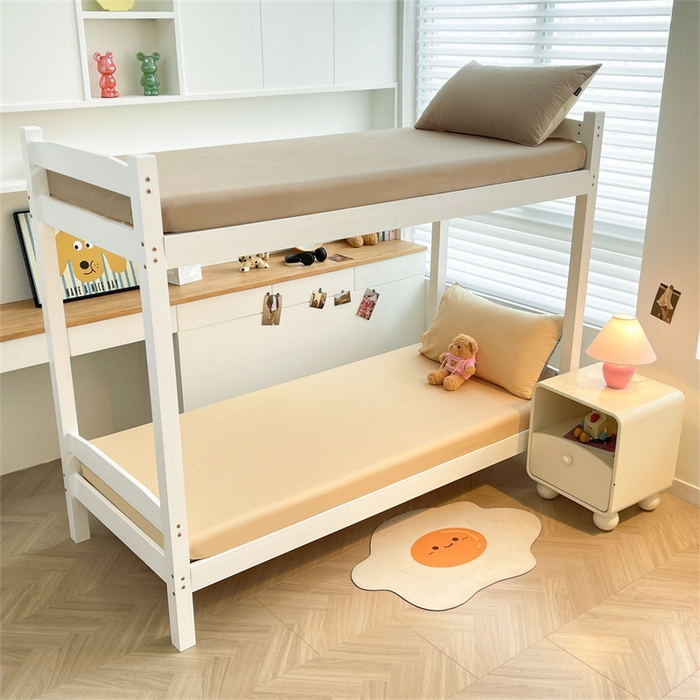 91家纺网 家纺一手货源 找家纺 澳梵家居 2025春夏新款13372全棉纯棉学生宿舍上下铺三件套床笠款 星灰 香槟