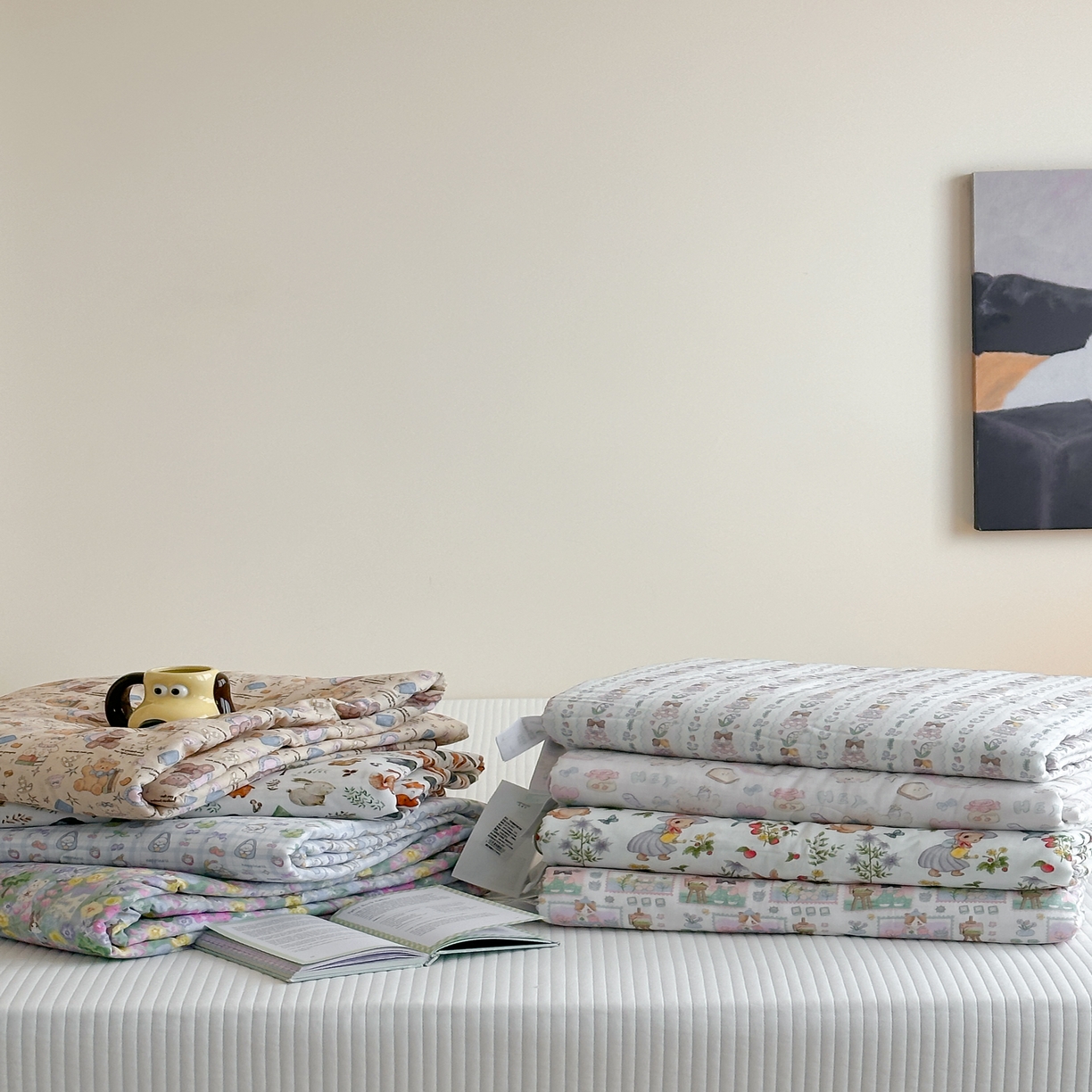 91家纺网 家纺一手货源 找家纺 （总）月夏 2025新款卡通夏被