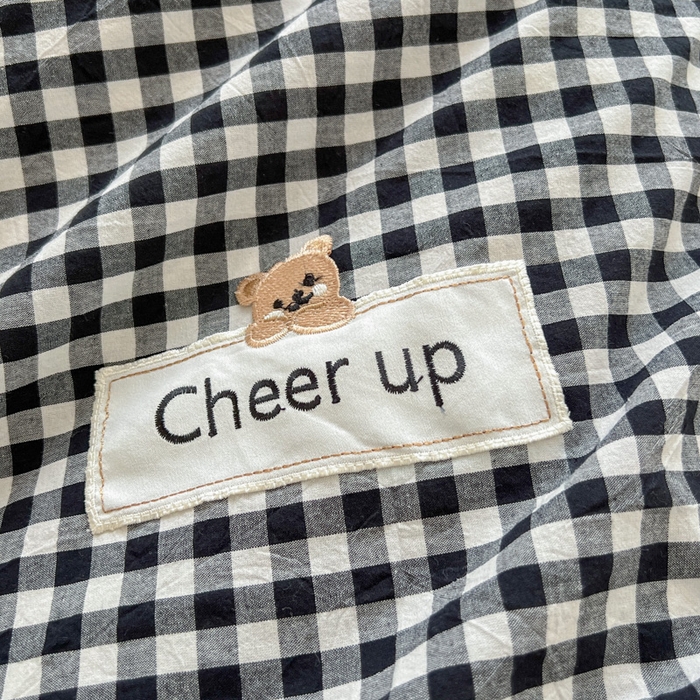 91家纺网 家纺一手货源 找家纺 佳笠家居 2025新款kimi熊系列A类宿舍全棉纯棉色织水洗棉床笠单床笠床笠单件 黑白格